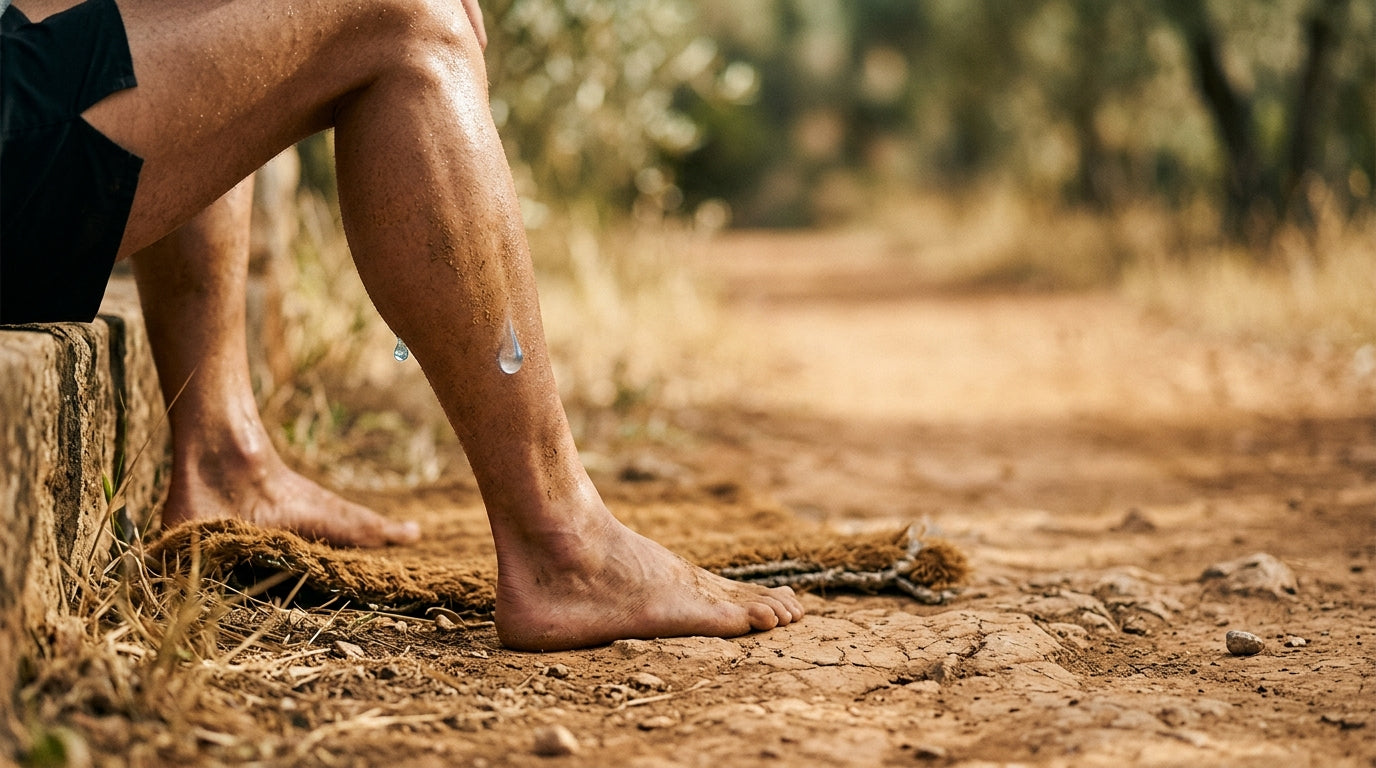 morning trail run representing post-workout recovery with molecular hydrogen